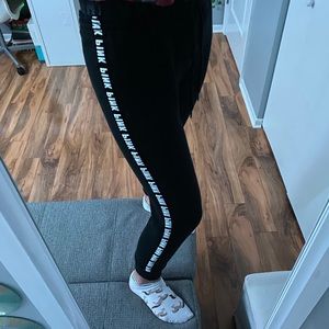 PINK logo sweatpants